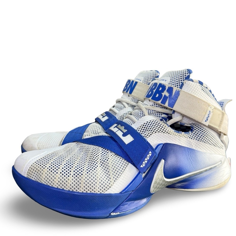 Nike LeBron Soldier 9 Kentucky PE Mens 9 Blue White BBN 749490-104